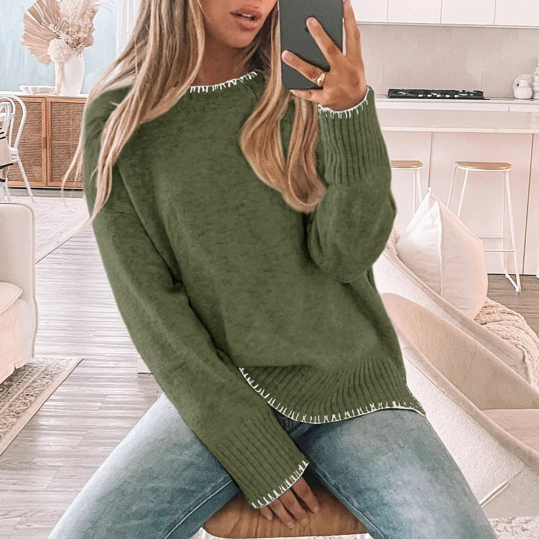 Damen Übergrößen Strickpullover EB