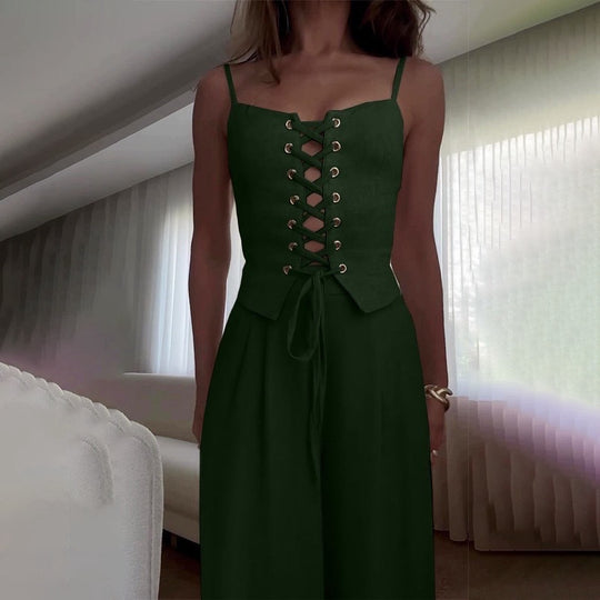 Damen Korsettbluse mit Schnüroptik EB