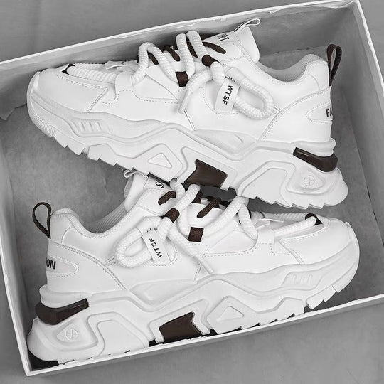 Damen Sportliche Chunky Sneakers mit innovativer Schnürtechnik EB