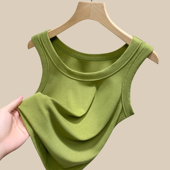 Damen ärmelloses Basic-Top aus hochwertigem Material EB