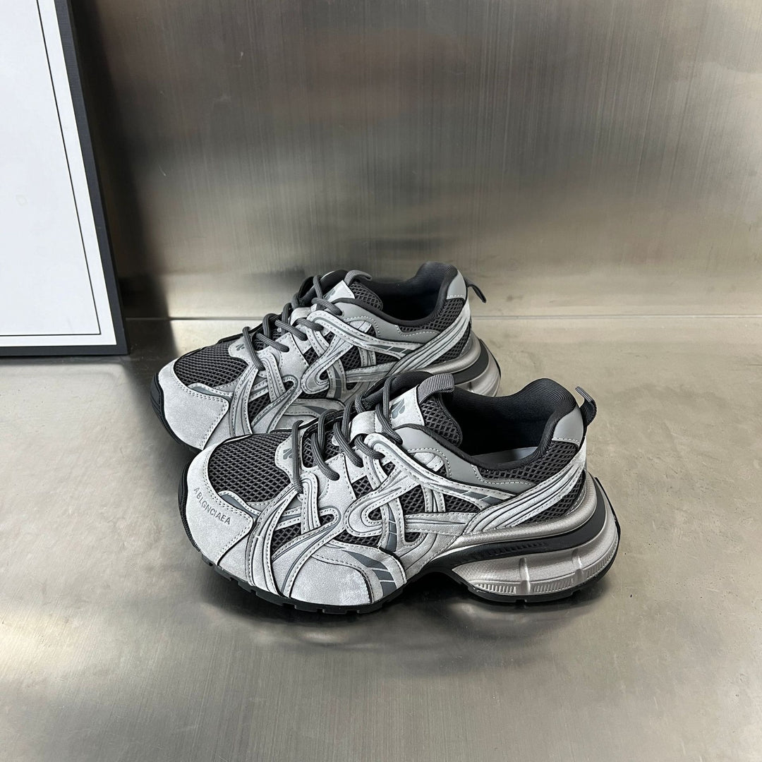 Damen Sportliche Mesh-Sneaker mit dämpfender Sohle und atmungsaktiver Konstruktion EB