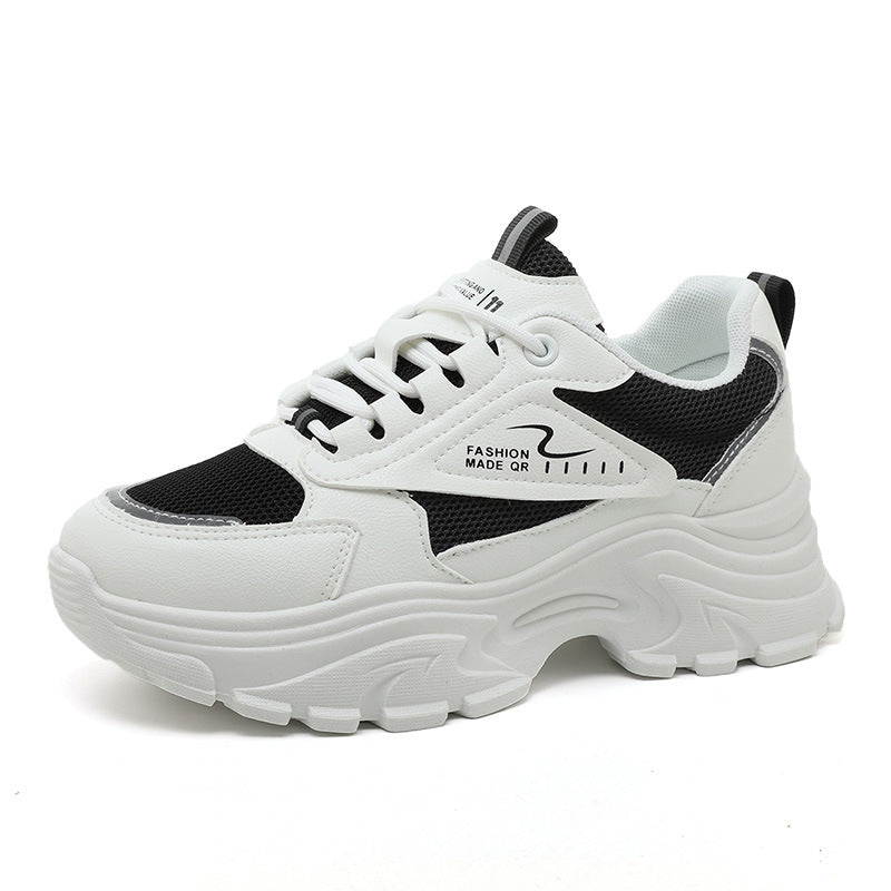 Damen modische Chunky Sneakers mit trendigem Design und stoßdämpfender Sohle EB