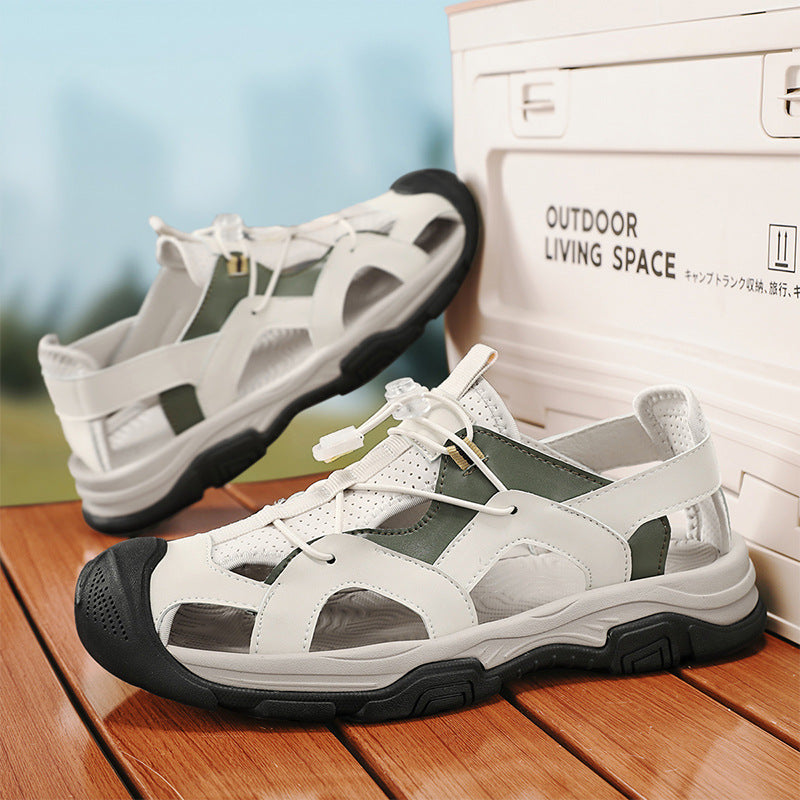 Damen Sportliche Freizeitsandalen mit atmungsaktiver Oberflächenstruktur und flexiblem Fußbett EB
