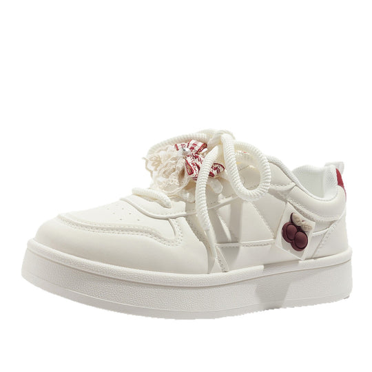 Damen Sneaker mit verspieltem Kirschmotiv und weichem Innenfutter EB