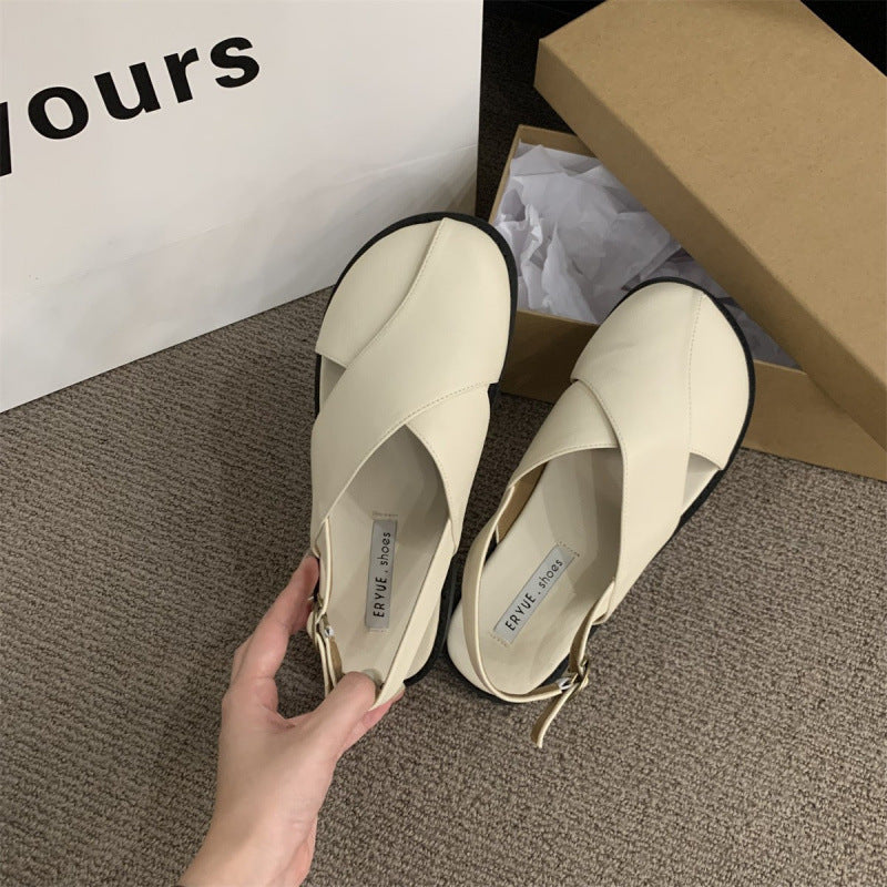 Damen Komfortable Sandalen mit praktischem Klettverschluss und modernem Schnitt EB