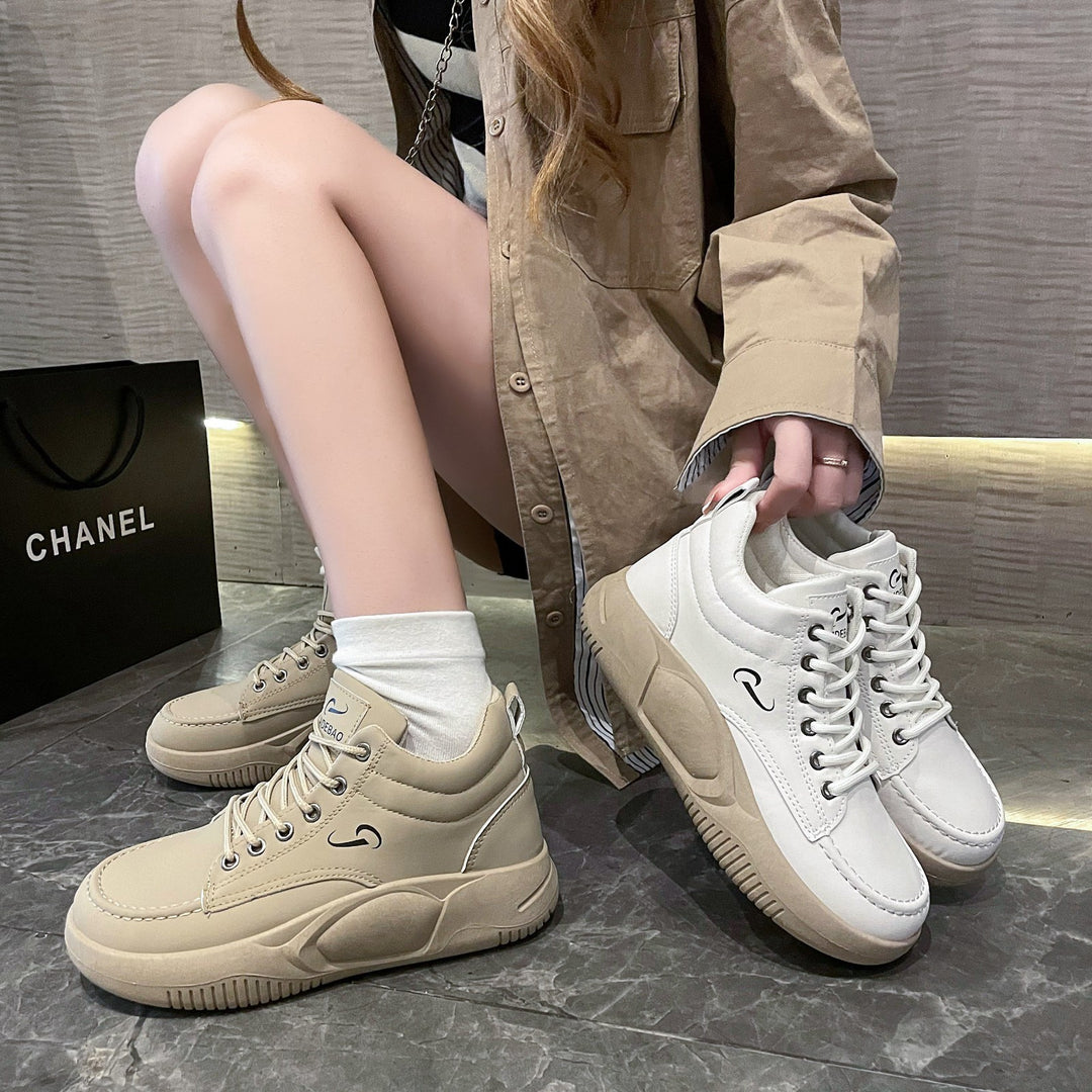 Damen Sportliche High-Top Sneakers mit gepolsterter Innensohle und rutschfester Sohle EB