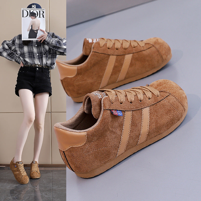 Damen lässige Sneakers mit weichem Obermaterial und rutschfester Sohle EB