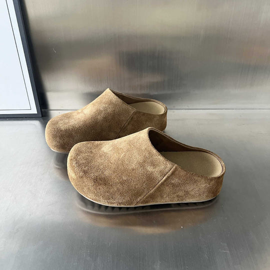 Damen Komfort Clogs aus hochwertigem Wildleder EB