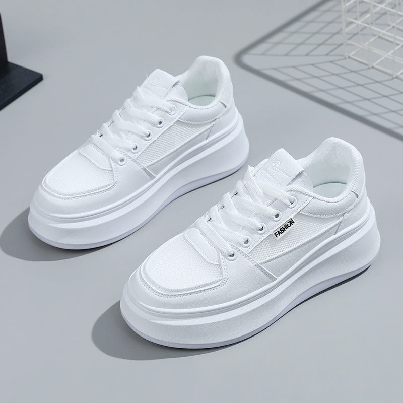 Damen Platform-Sneaker mit atmungsaktiver Mesh-Oberfläche und modischer Sohle EB