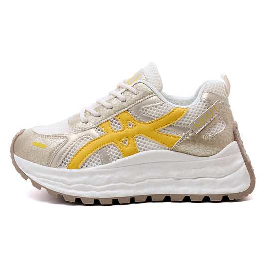 Damen Sneakers mit atmungsaktivem Mesh-Obermaterial und dämpfender Laufsohle EB