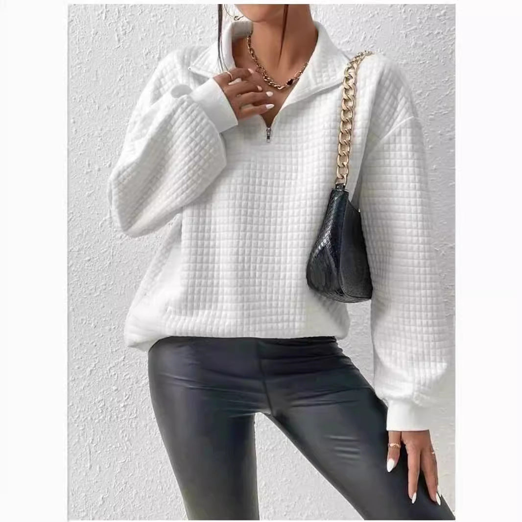 Damen Pullunder mit Stehkragen und strukturiertem Design EB