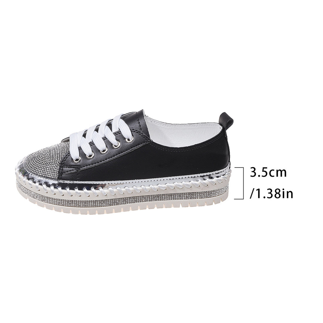 Damen modische Komfort-Sneaker mit Glitzer-Details und atmungsaktiver Sohle EB