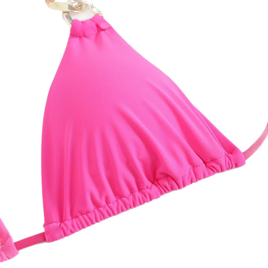 Damen Triangel-Bikini mit modischen Kettenakzenten EB