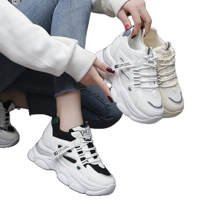Damen Chunky Sneakers mit atmungsaktivem Mesh-Obermaterial und rutschfester Sohle EB