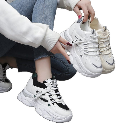 Damen Chunky Sneakers mit atmungsaktivem Mesh-Obermaterial und rutschfester Sohle EB