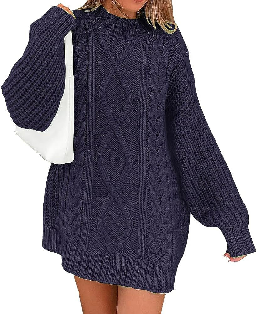 Damen Strickpullover mit oversized Schnitt EB