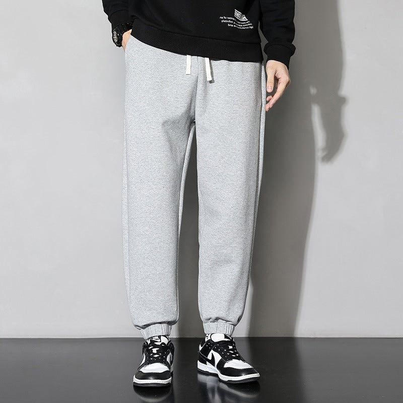 Herren lässige Sweatpants mit elastischem Bund und seitlichen Taschen EB