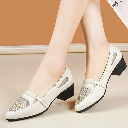 Damen Elegante und bequeme Mokassins mit modischem Netz-Design EB