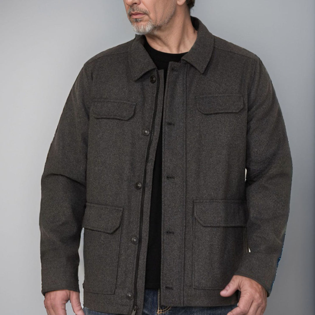 Herren modische Jacke mit praktischen Taschen EB