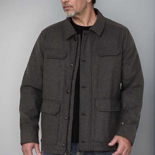 Herren modische Jacke mit praktischen Taschen EB