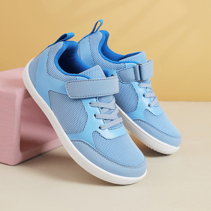 Unisex nan leichte Mesh-Sneaker mit elastischem Schnürsystem, Klettverschluss und EVA-Zwischensohle EB