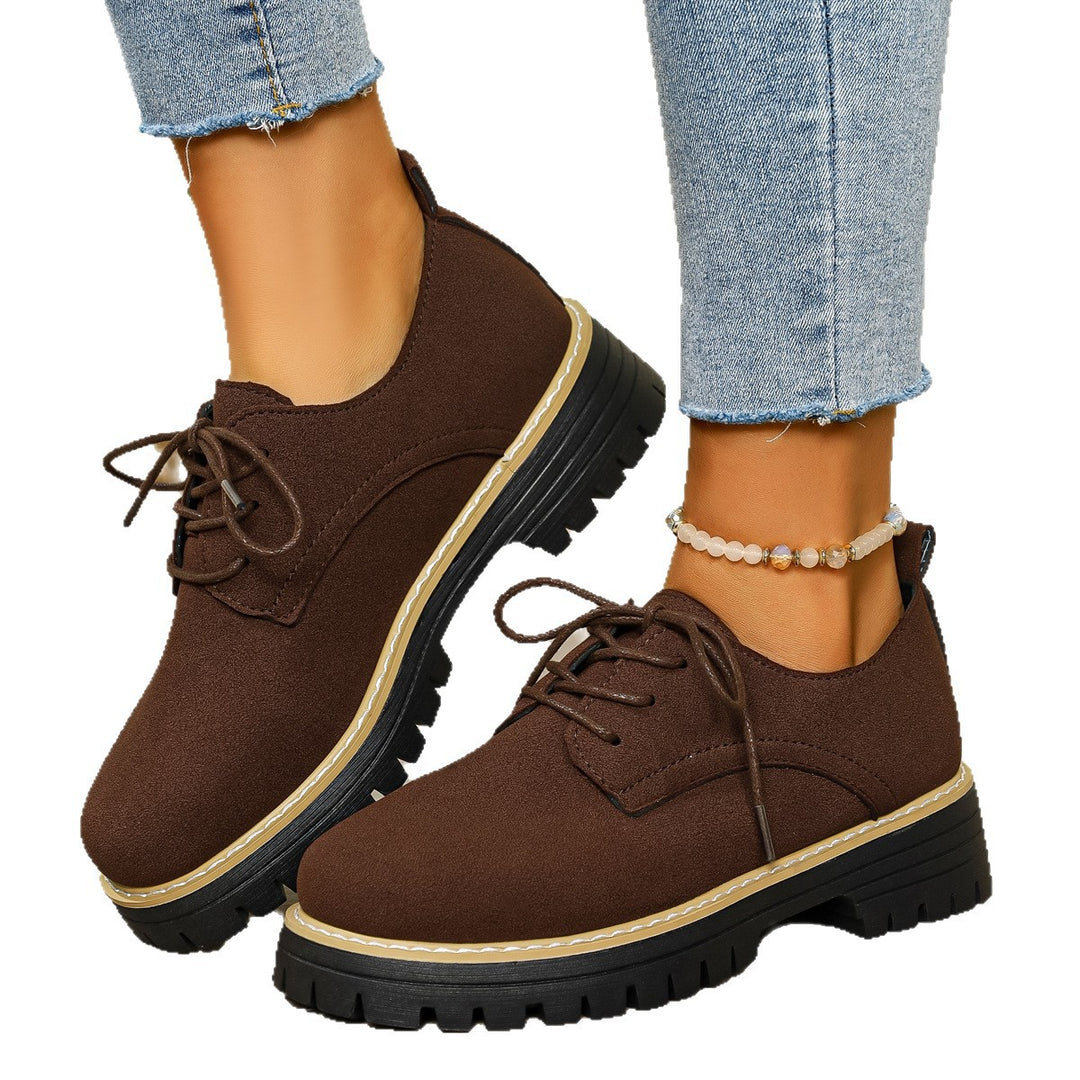 Damen Schnürschuhe mit rutschfester Profilsohle und komfortabler Polsterung EB