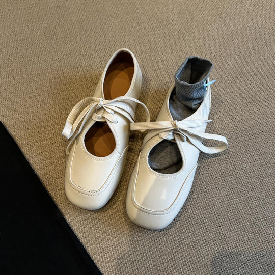 Damen modische Ballerinas mit integriertem Sockenkomplettsystem EB
