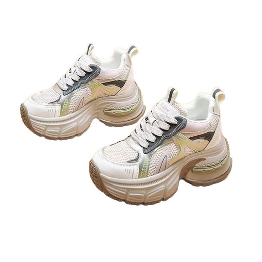 Damen Sportliche Chunky Sneakers mit atmungsaktiver Netzstruktur EB