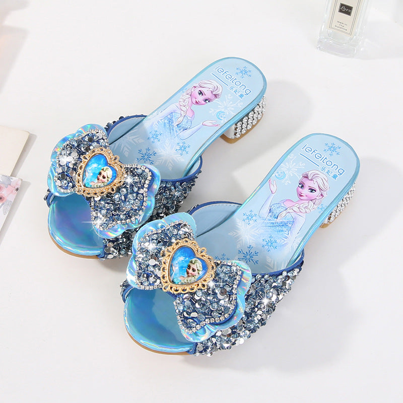 Damen Glitzernde Hausschuhe EB