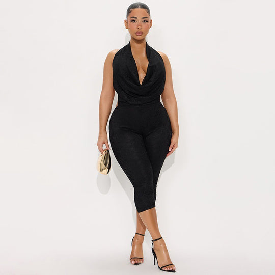 Damen Figurbetonender Body mit tiefem Ausschnitt EB