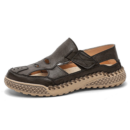 Damen Komfortable Leder Sandalen EB