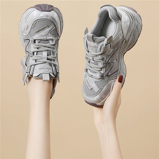Damen Sportliche Lifestyle-Sneaker mit atmungsaktivem Obermaterial und rutschfester Sohle EB