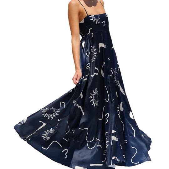 Damen Elegantes Maxikleid mit luftiger Silhouette EB
