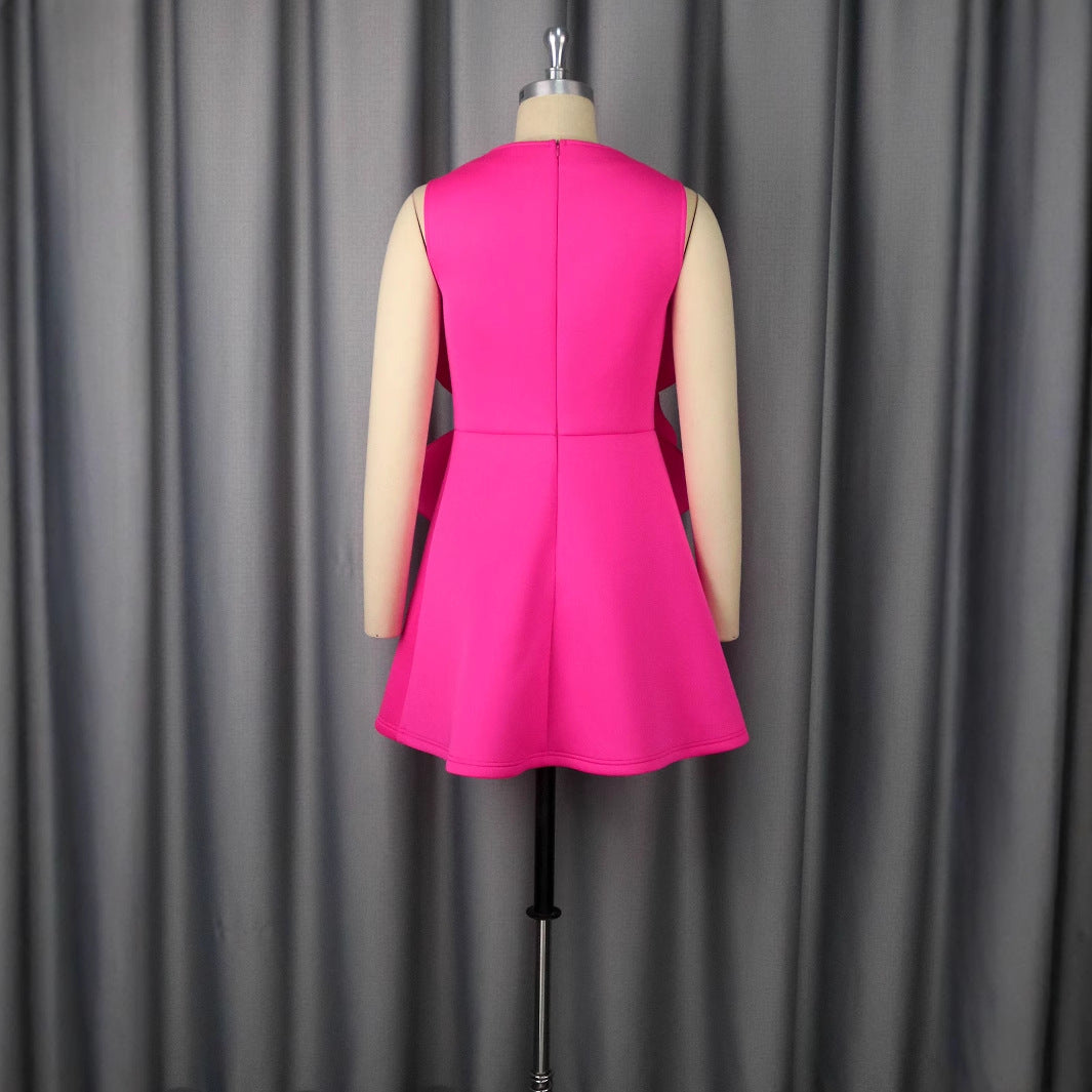 Damen Blumenkleid mit 3D-Design EB
