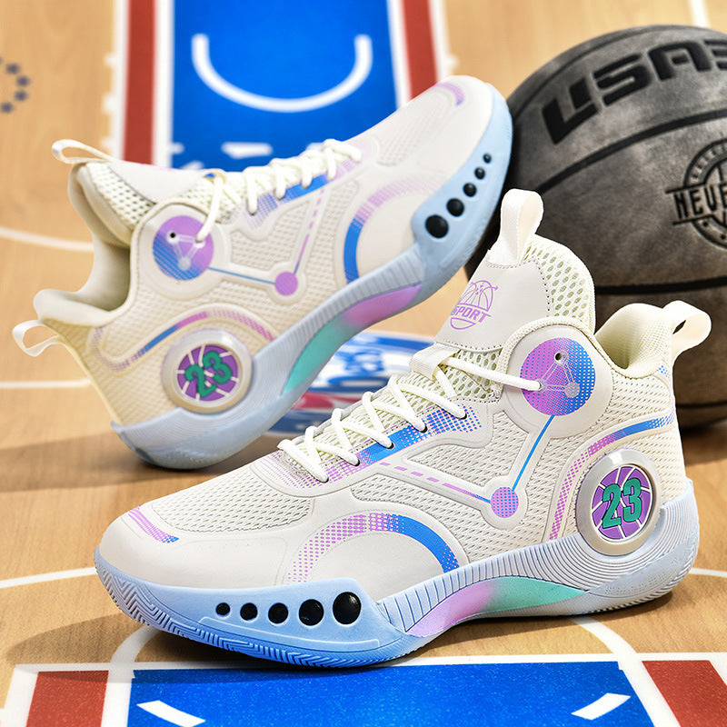 Damen Basketball-Sneaker mit hohem Schaft und rutschfester Sohle EB