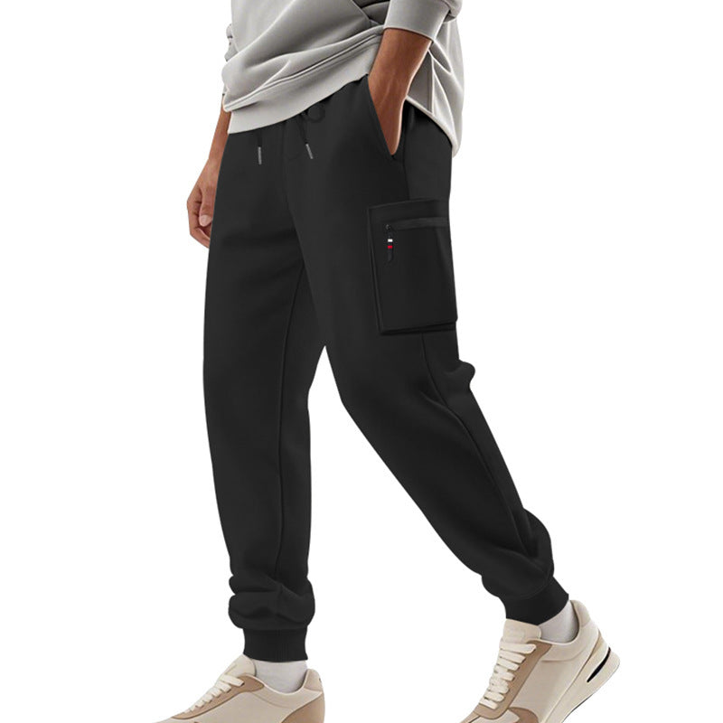 Herren Sportliche Jogginghose mit praktischen Seitentaschen und verstellbarem Bund EB