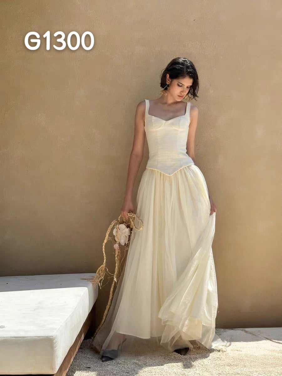 Damen Elegante Corsage-Bluse mit transparenten Ärmeln EB