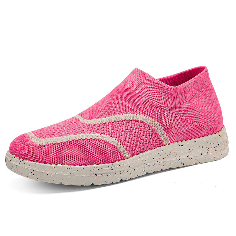 Damen Atmungsaktive Slip-On Sneakers mit flexiblem Obermaterial EB
