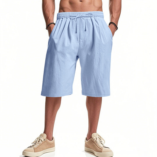 Herren bequeme Cargo-Shorts mit elastischem Bund und großzügigen Taschen EB