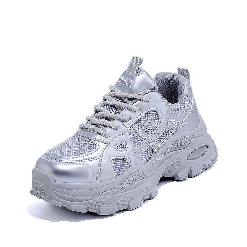 Damen Leichte Lauf-Sneaker mit luftdurchlässiger Mesh-Oberfläche und dämpfender Sohle EB