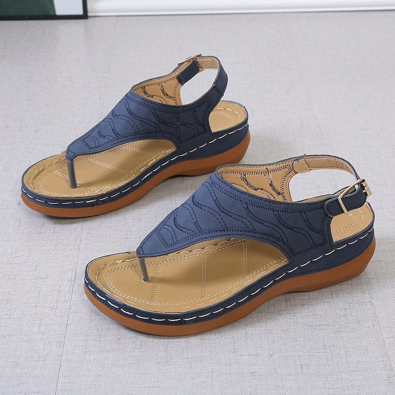 Damen Zehentrenner-Sandalen mit anatomischer Fußbettung EB