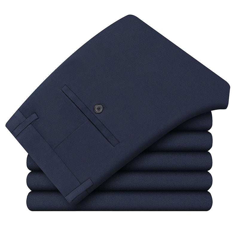 Herren Businesshose Slim‑Fit mit Bügelfalte und verdeckten Gesäßtaschen EB