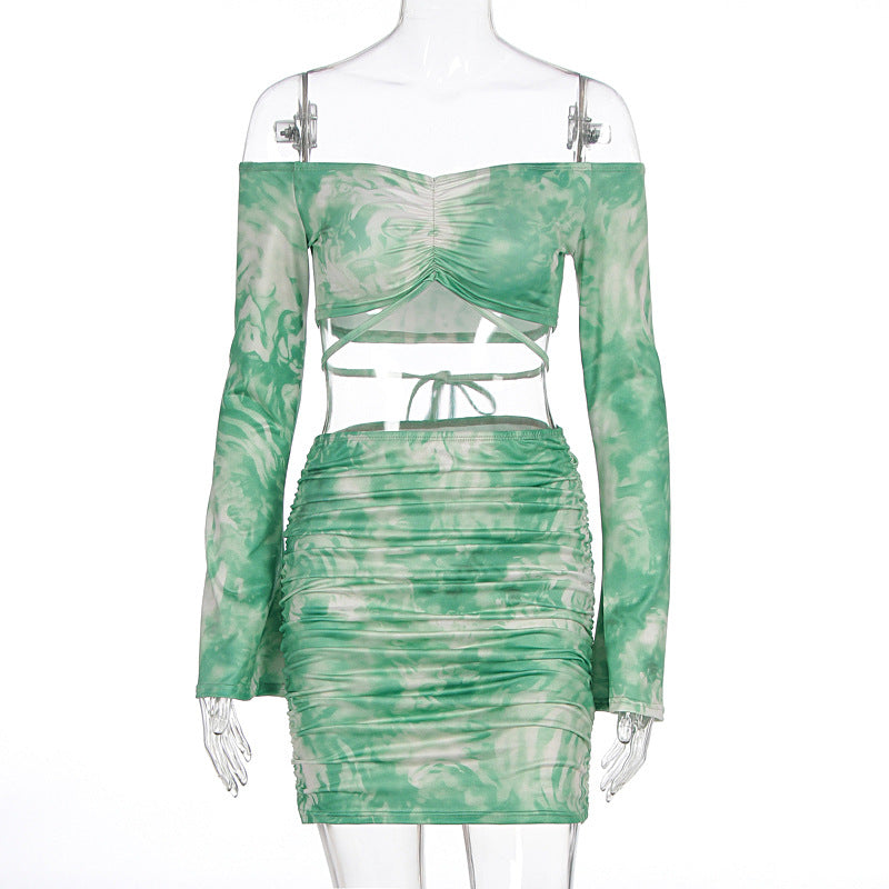 Damen Raffiniertes Minikleid mit Off-Shoulder Design und Raffung EB