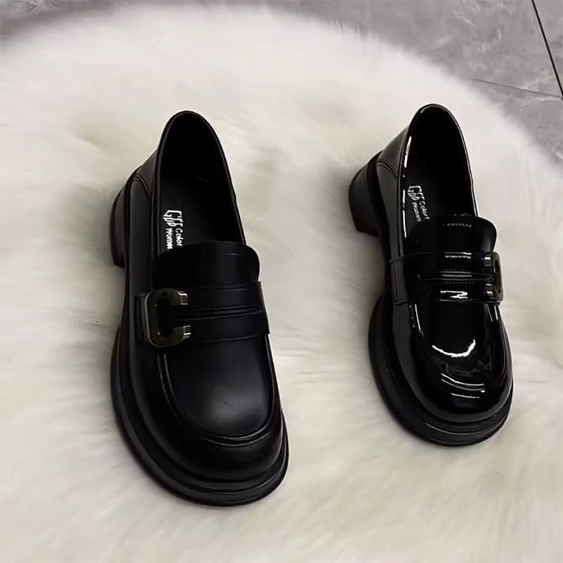 Damen Stilvolle Loafers mit modischem Schnallenverschluss EB