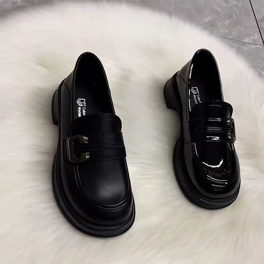 Damen Stilvolle Loafers mit modischem Schnallenverschluss EB