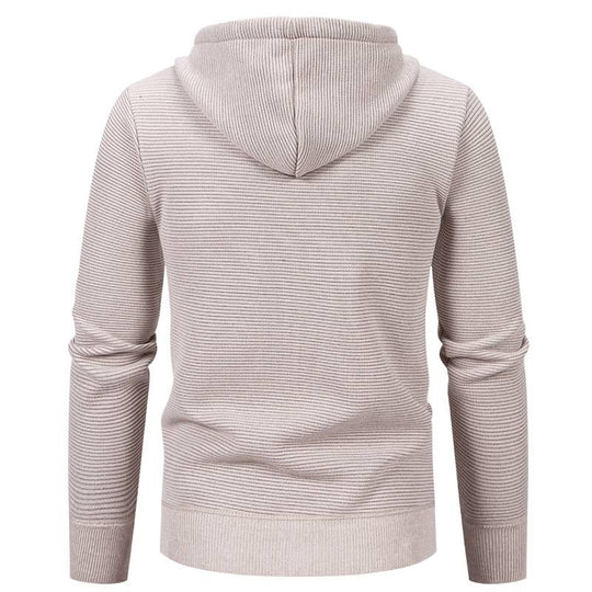 Herren moderne Kapuzenjacke mit strukturiertem Design und praktischen Taschen EB