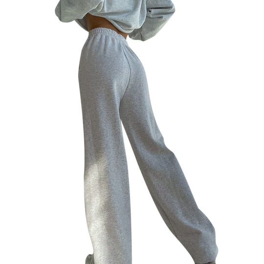 Damen Bequeme Freizeithose mit elastischem Bund und Kordelzug EB