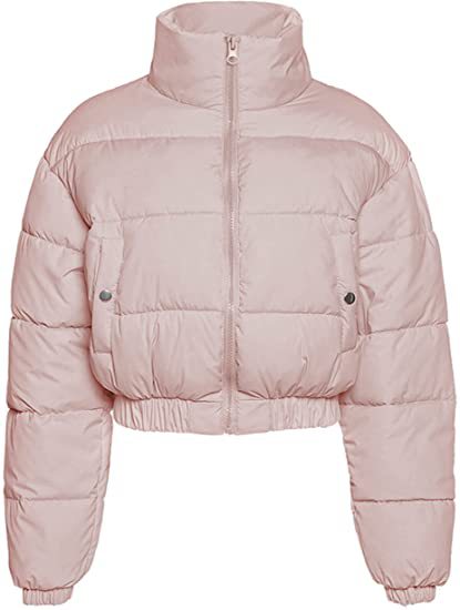 Damen Steppjacke mit hohem Kragen und kürzerem Schnitt EB