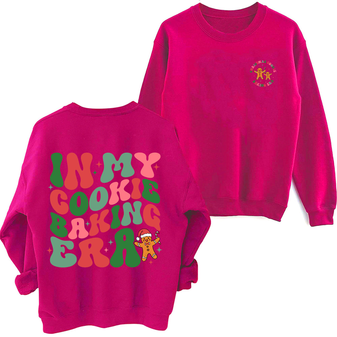 Damen lässiger Pullover mit weihnachtlichem Motiv EB
