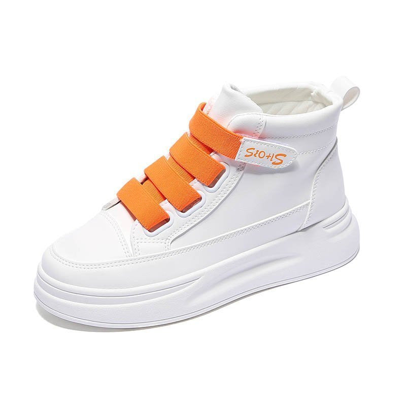 Damen Sportliche High-Top Sneakers mit verstellbaren Riemen EB